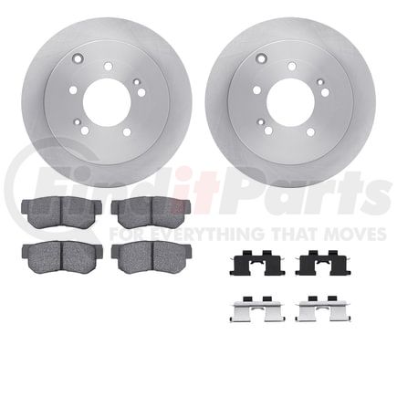 Dynamic Friction Company 6512-03266 Brake Rotor with 5000 Brake Pads and Hardware Kit