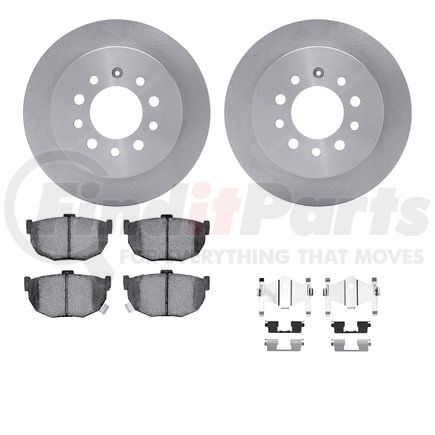 Dynamic Friction Company 6512-03279 Brake Rotor with 5000 Brake Pads and Hardware Kit