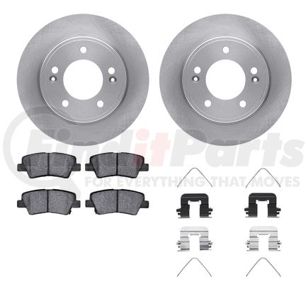 Dynamic Friction Company 6512-03323 Brake Rotor with 5000 Brake Pads and Hardware Kit