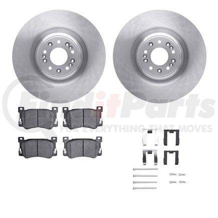 Dynamic Friction Company 6512-10005 Brake Rotor with 5000 Brake Pads and Hardware Kit