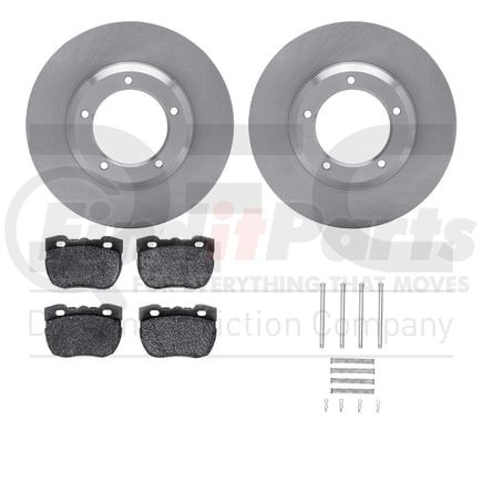Dynamic Friction Company 6512-11042 Brake Rotor with 5000 Brake Pads and Hardware Kit