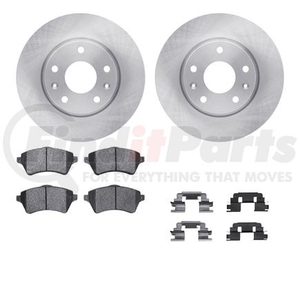 Dynamic Friction Company 6512-11066 Brake Rotor with 5000 Brake Pads and Hardware Kit