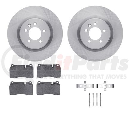 Dynamic Friction Company 6512-11091 Brake Rotor with 5000 Brake Pads and Hardware Kit
