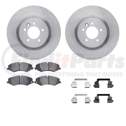 Dynamic Friction Company 6512-11092 Brake Rotor with 5000 Brake Pads and Hardware Kit