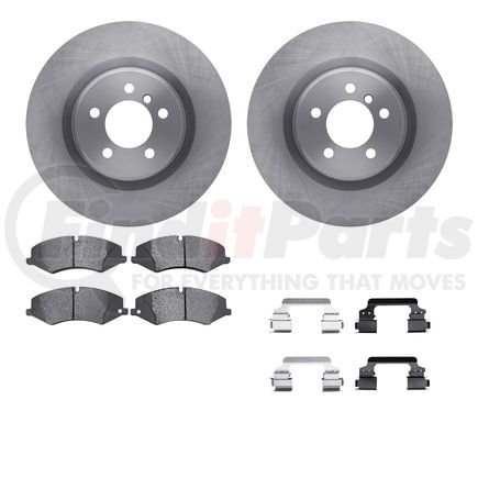 Dynamic Friction Company 6512-11104 Brake Rotor with 5000 Brake Pads and Hardware Kit