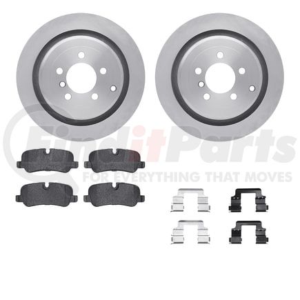 Dynamic Friction Company 6512-11108 Brake Rotor with 5000 Brake Pads and Hardware Kit