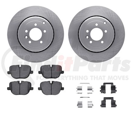 Dynamic Friction Company 6512-11125 Brake Rotor with 5000 Brake Pads and Hardware Kit