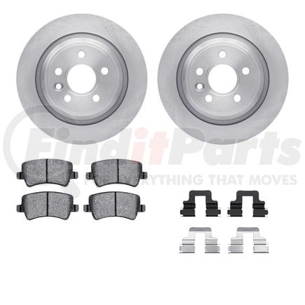 Dynamic Friction Company 6512-11136 Brake Rotor with 5000 Brake Pads and Hardware Kit