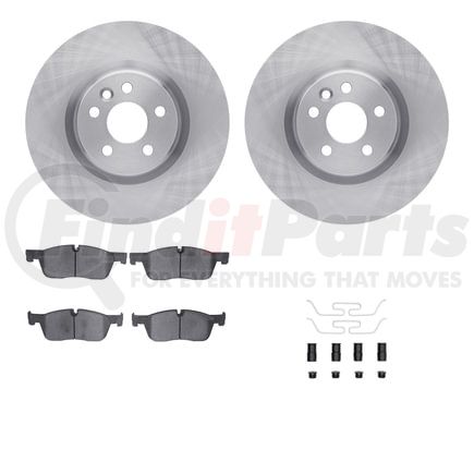 Dynamic Friction Company 6512-11152 Brake Rotor with 5000 Brake Pads and Hardware Kit