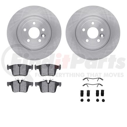 Dynamic Friction Company 6512-11169 Brake Rotor with 5000 Brake Pads and Hardware Kit