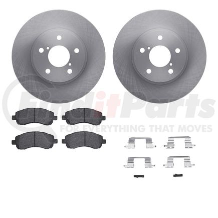 Dynamic Friction Company 6512-13070 Brake Rotor with 5000 Brake Pads and Hardware Kit