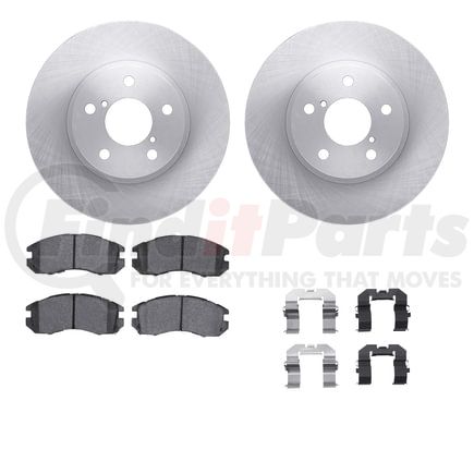 Dynamic Friction Company 6512-13069 Brake Rotor with 5000 Brake Pads and Hardware Kit