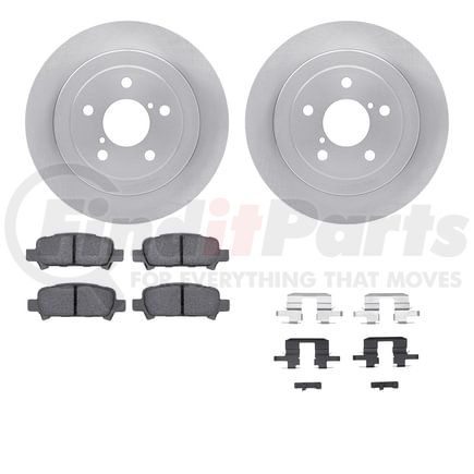 Dynamic Friction Company 6512-13076 Brake Rotor with 5000 Brake Pads and Hardware Kit