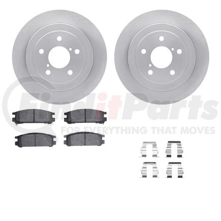 Dynamic Friction Company 6512-13075 Brake Rotor with 5000 Brake Pads and Hardware Kit