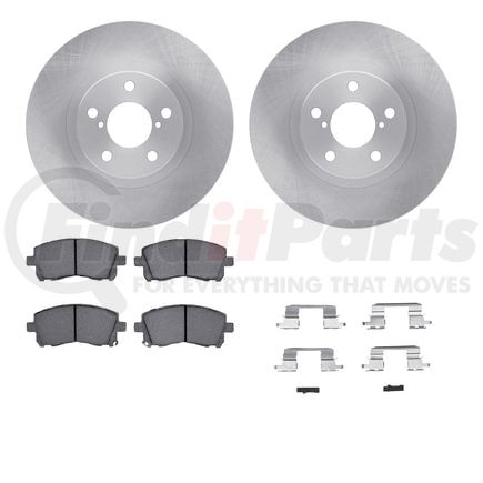 Dynamic Friction Company 6512-13085 Brake Rotor with 5000 Brake Pads and Hardware Kit