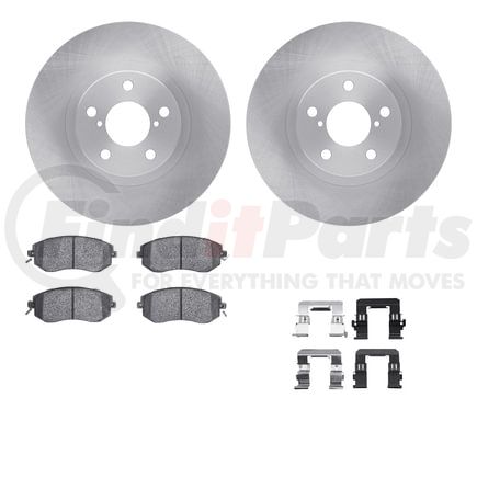 Dynamic Friction Company 6512-13095 Brake Rotor with 5000 Brake Pads and Hardware Kit