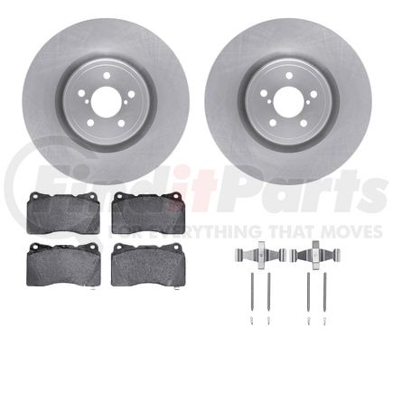 Dynamic Friction Company 6512-13105 Brake Rotor with 5000 Brake Pads and Hardware Kit