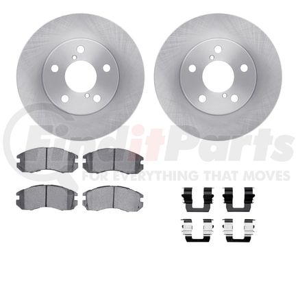 Dynamic Friction Company 6512-13102 Brake Rotor with 5000 Brake Pads and Hardware Kit