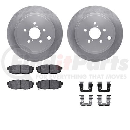 Dynamic Friction Company 6512-13159 Brake Rotor with 5000 Brake Pads and Hardware Kit