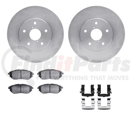 Dynamic Friction Company 6512-13169 Brake Rotor with 5000 Brake Pads and Hardware Kit