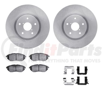 Dynamic Friction Company 6512-13201 Brake Rotor with 5000 Brake Pads and Hardware Kit