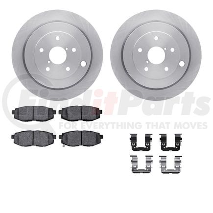 Dynamic Friction Company 6512-13207 Brake Rotor with 5000 Brake Pads and Hardware Kit