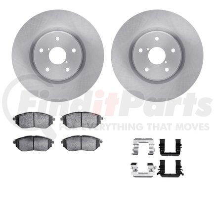Dynamic Friction Company 6512-13202 Brake Rotor with 5000 Brake Pads and Hardware Kit