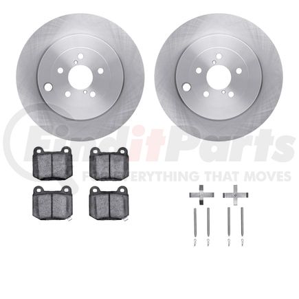 Dynamic Friction Company 6512-13216 Brake Rotor with 5000 Brake Pads and Hardware Kit