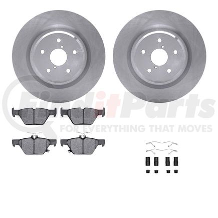 Dynamic Friction Company 6512-13228 Brake Rotor with 5000 Brake Pads and Hardware Kit