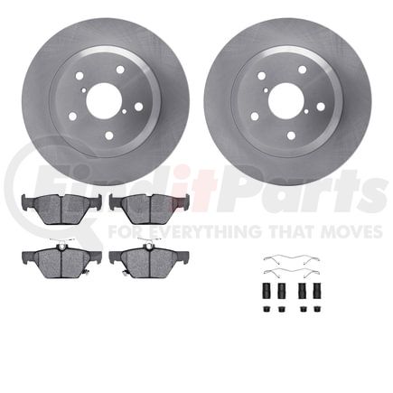 Dynamic Friction Company 6512-13234 Brake Rotor with 5000 Brake Pads and Hardware Kit