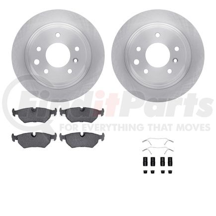 Dynamic Friction Company 6512-20052 Brake Rotor with 5000 Brake Pads and Hardware Kit