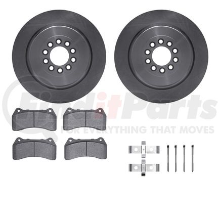 Dynamic Friction Company 6512-20076 Brake Rotor with 5000 Brake Pads and Hardware Kit