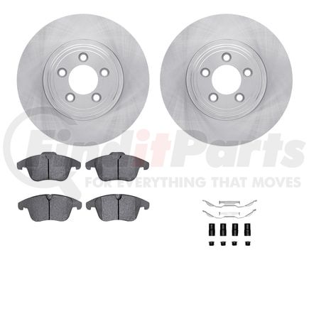 Dynamic Friction Company 6512-20090 Brake Rotor with 5000 Brake Pads and Hardware Kit