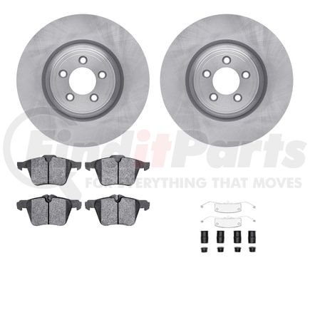 Dynamic Friction Company 6512-20094 Brake Rotor with 5000 Brake Pads and Hardware Kit