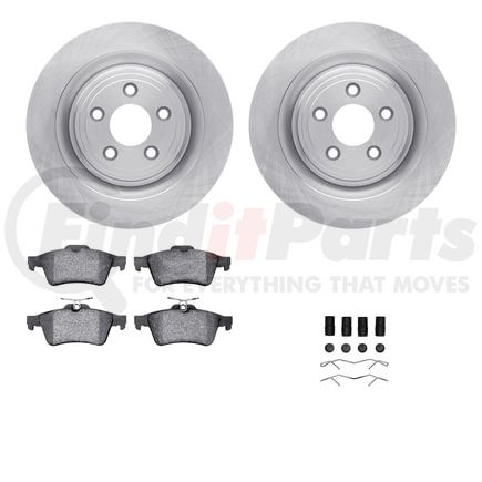 Dynamic Friction Company 6512-20085 Brake Rotor with 5000 Brake Pads and Hardware Kit