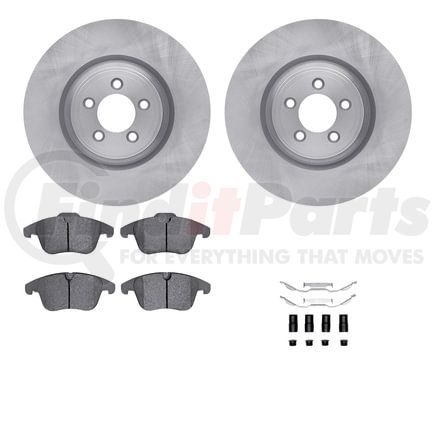 Dynamic Friction Company 6512-20097 Brake Rotor with 5000 Brake Pads and Hardware Kit