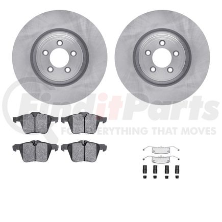 Dynamic Friction Company 6512-20096 Brake Rotor with 5000 Brake Pads and Hardware Kit