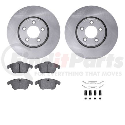 Dynamic Friction Company 6512-20116 Brake Rotor with 5000 Brake Pads and Hardware Kit
