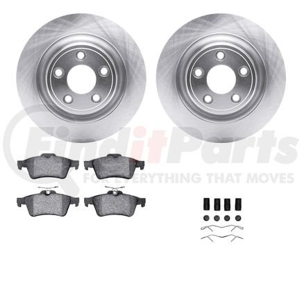 Dynamic Friction Company 6512-20132 Brake Rotor with 5000 Brake Pads and Hardware Kit
