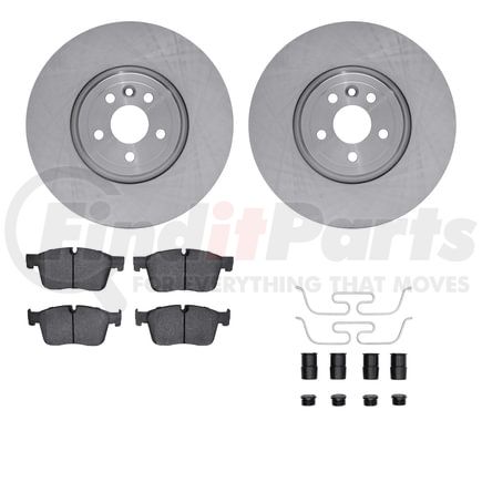 Dynamic Friction Company 6512-20147 Brake Rotor with 5000 Brake Pads and Hardware Kit