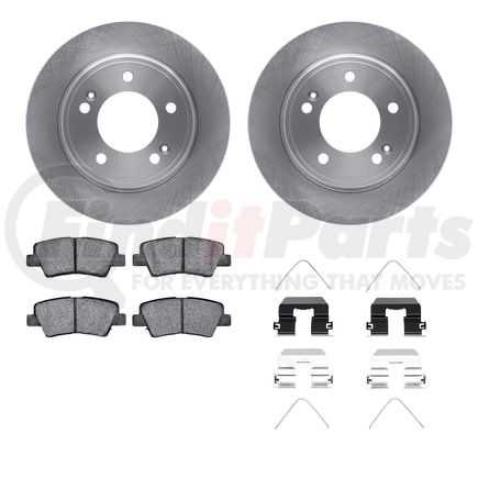 Dynamic Friction Company 6512-21170 Brake Rotor with 5000 Brake Pads and Hardware Kit