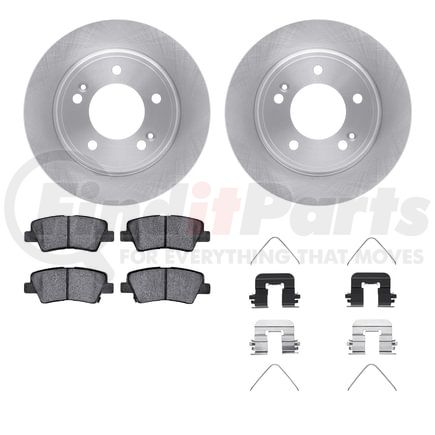Dynamic Friction Company 6512-21171 Brake Rotor with 5000 Brake Pads and Hardware Kit