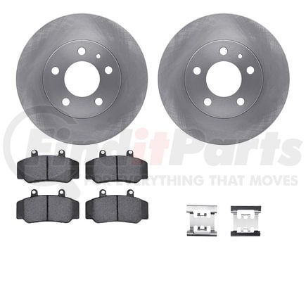 Dynamic Friction Company 6512-27083 Brake Rotor with 5000 Brake Pads and Hardware Kit