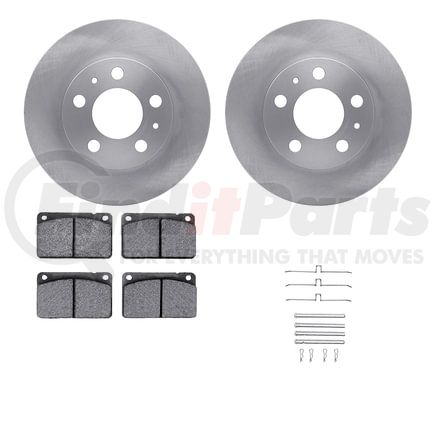 Dynamic Friction Company 6512-27107 Brake Rotor with 5000 Brake Pads and Hardware Kit