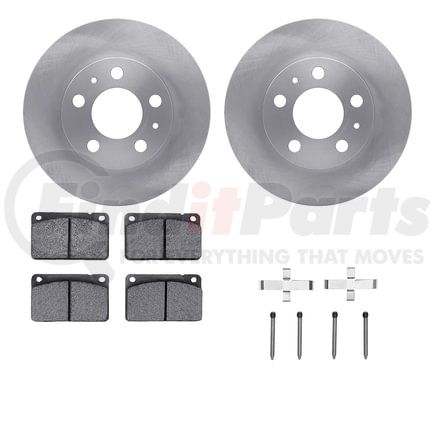 Dynamic Friction Company 6512-27106 Brake Rotor with 5000 Brake Pads and Hardware Kit