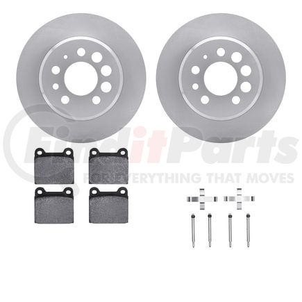 Dynamic Friction Company 6512-27127 Brake Rotor with 5000 Brake Pads and Hardware Kit