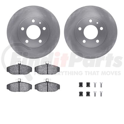Dynamic Friction Company 6512-27148 Brake Rotor with 5000 Brake Pads and Hardware Kit
