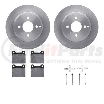 Dynamic Friction Company 6512-27166 Brake Rotor with 5000 Brake Pads and Hardware Kit