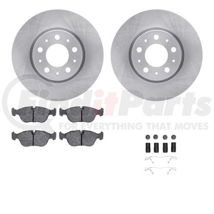 Dynamic Friction Company 6512-27170 Brake Rotor with 5000 Brake Pads and Hardware Kit