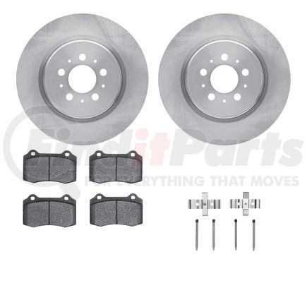 Dynamic Friction Company 6512-27223 Brake Rotor with 5000 Brake Pads and Hardware Kit